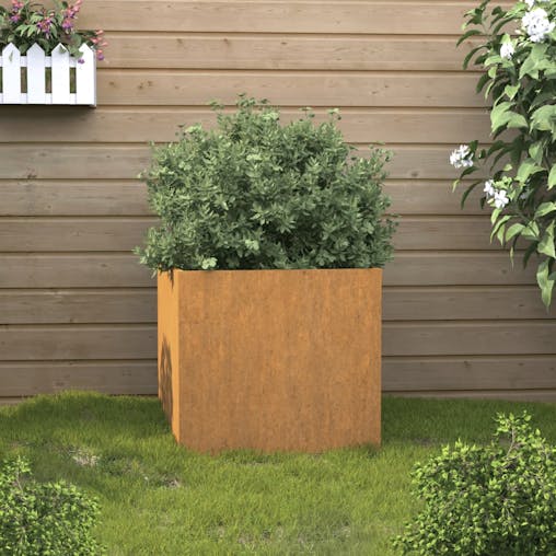 NNEVL Planter 42x40x39 cm Corten Steel