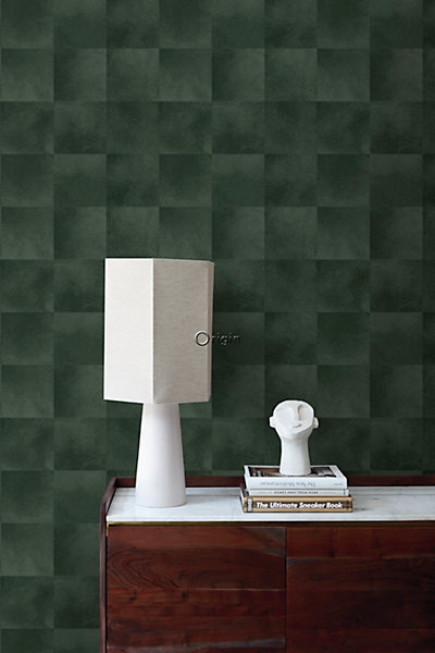 Origin Wallcoverings papier peint motif en peau d'animal vert foncé 53 cm x 10.05 m