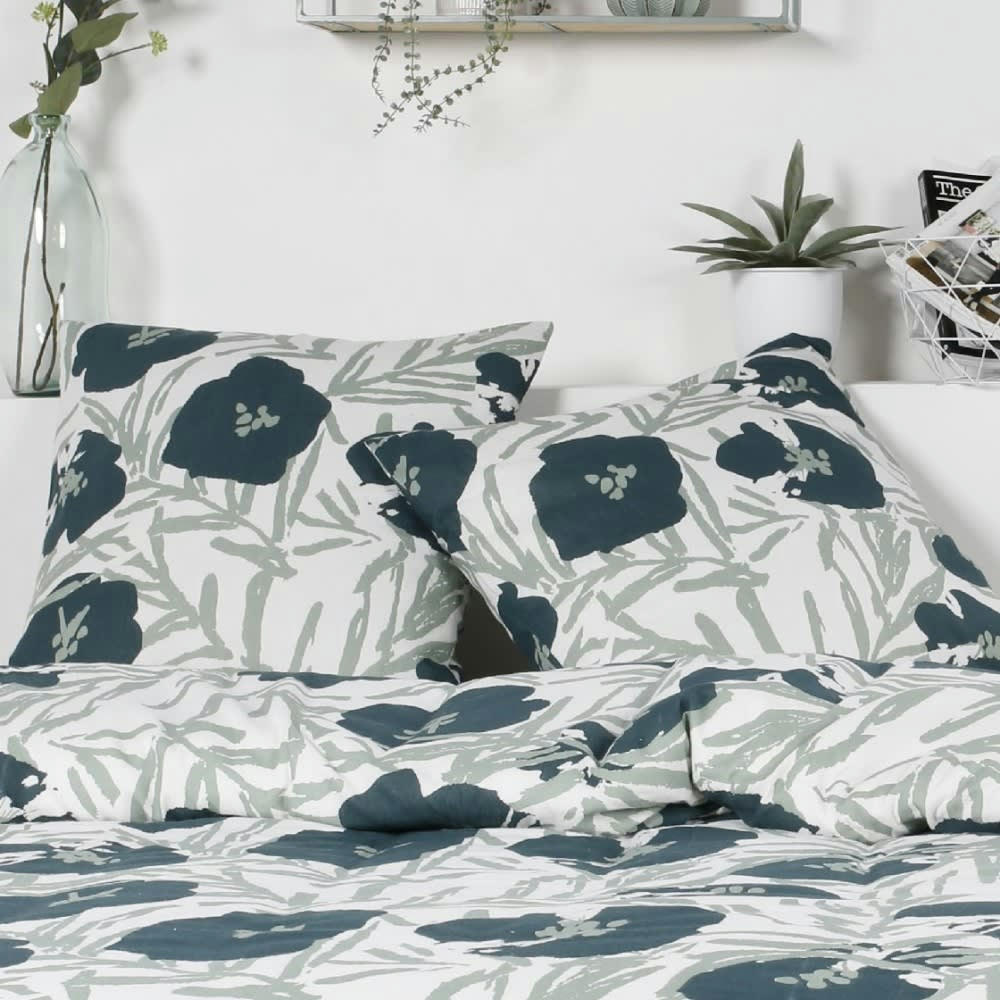 - Parure de couette 100% coton flanelle imprimée 260x240 2 taies
