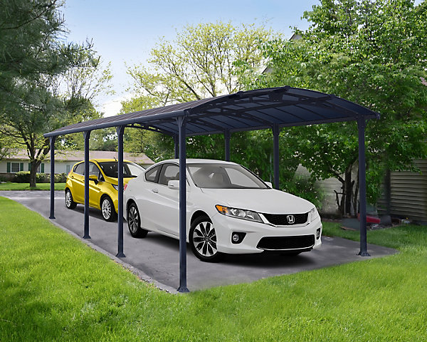 Carport aluminium 2 voitures 3.59 x 8.63m Canopia Arcadia 8500