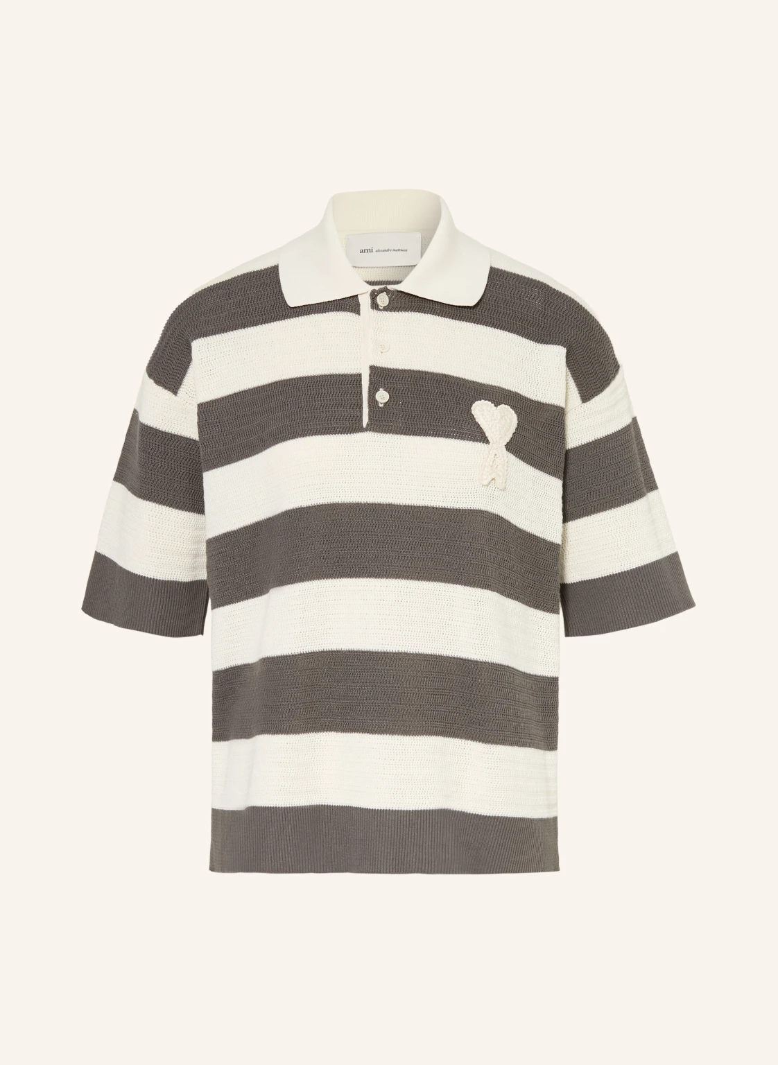 Ami Paris Strick-Poloshirt