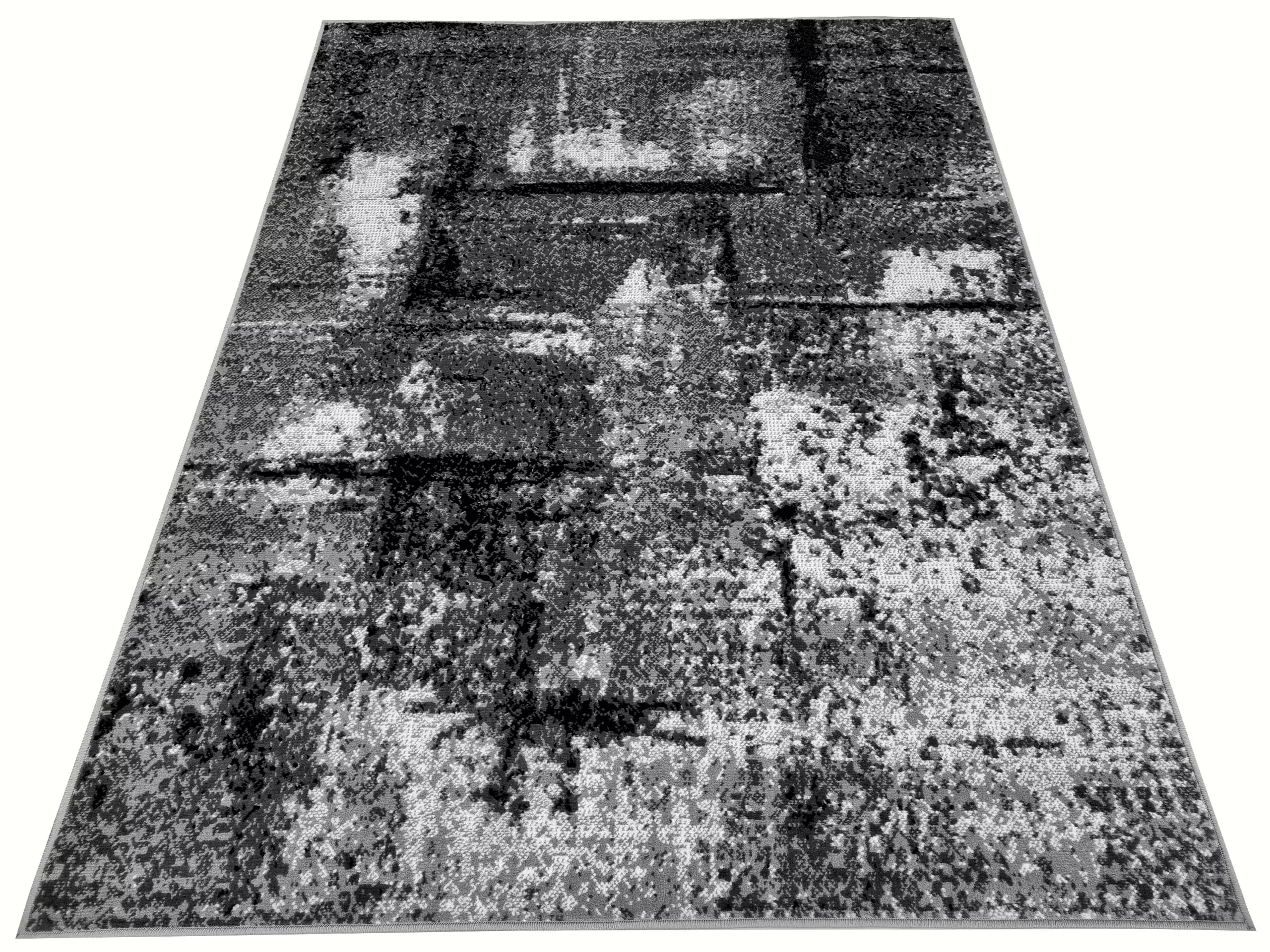 Dywan nowoczesny szary do salonu pokoju 016 - 160x220 cm - modny solidny