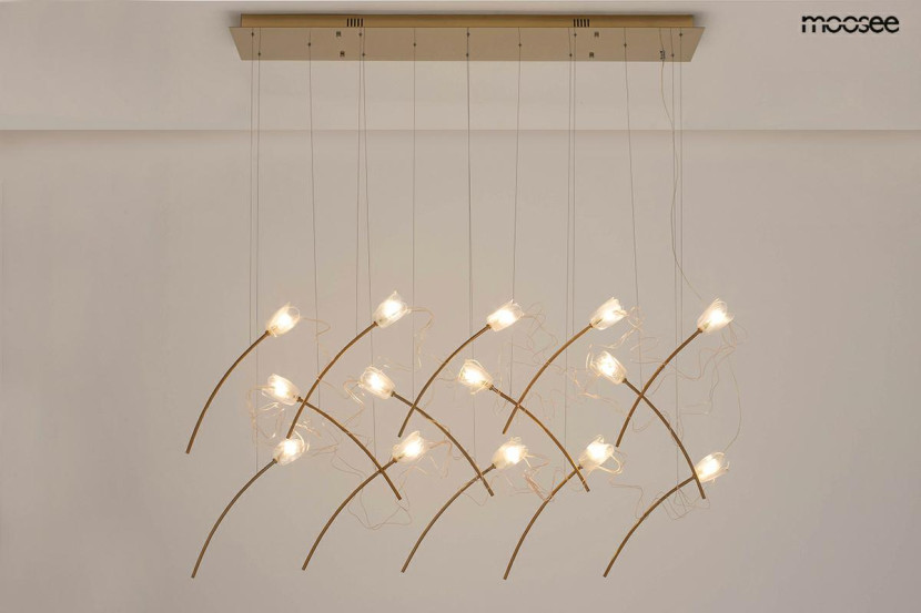 MOOSEE lampa wisząca TULIPPE 14 LINEzłota