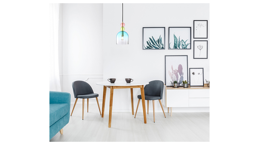 Lampa wisząca Manso 144 cm szklana wielokolorowa