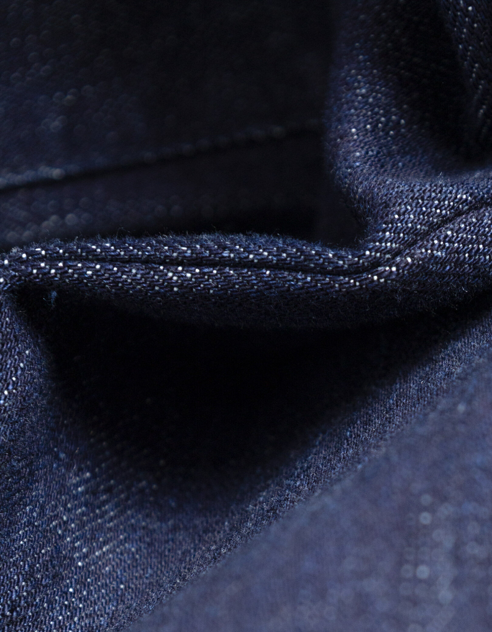 Jean gaucho bleu brut cropped Homme