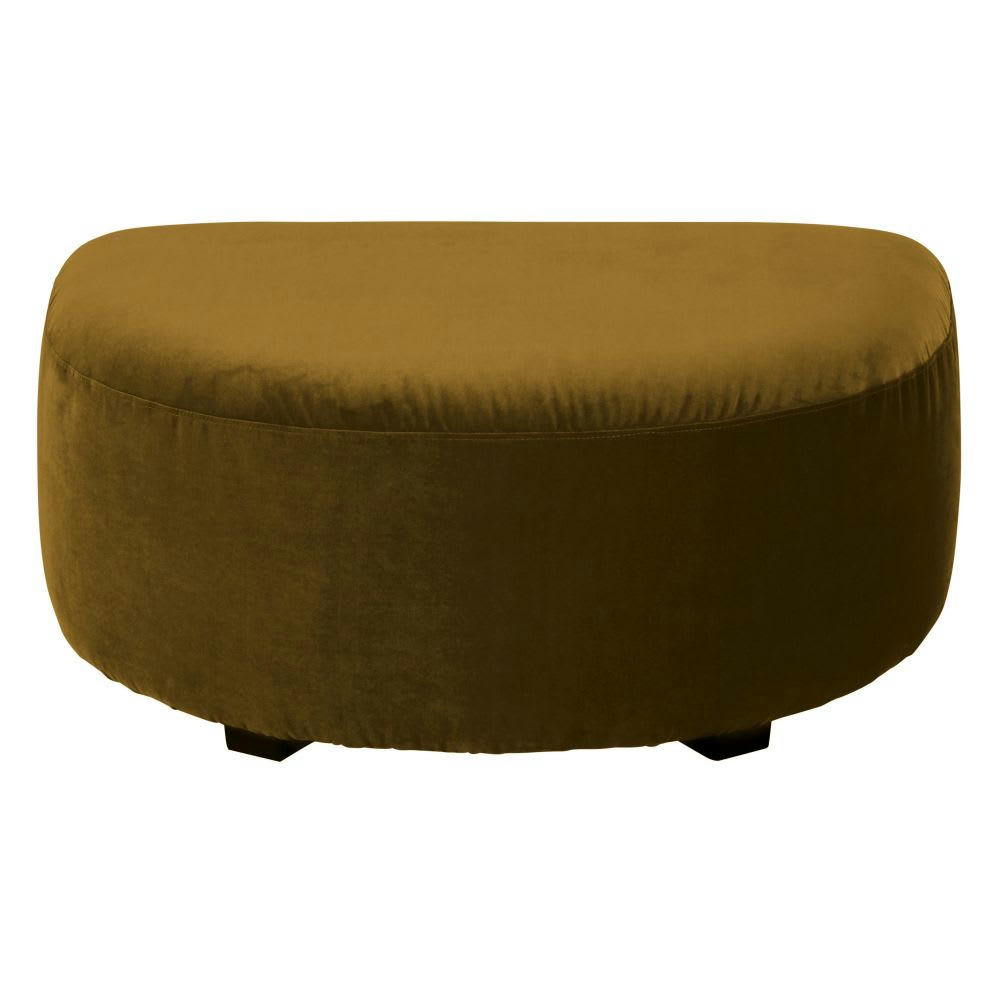 Virgile - Pouf pour canapé modulable en velours coloris bronze