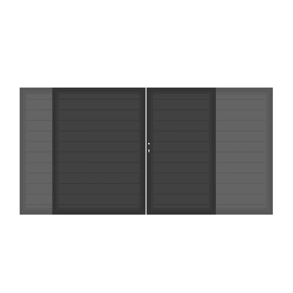 Doppeltor »System Aluminium CLASSIC«, BxH: 360 x 180 cm, Metall