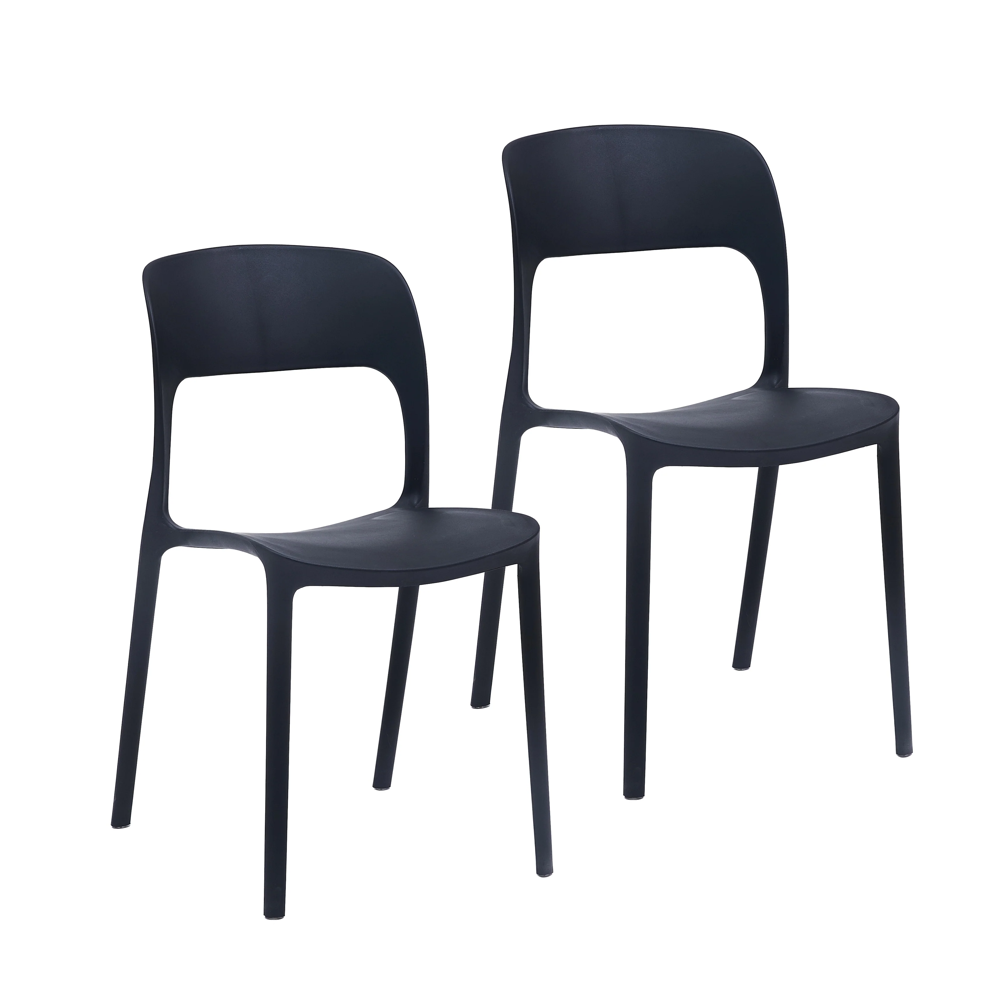 Porthos Home Brody Stackable Plastic Dining Chairs (Set of 2)