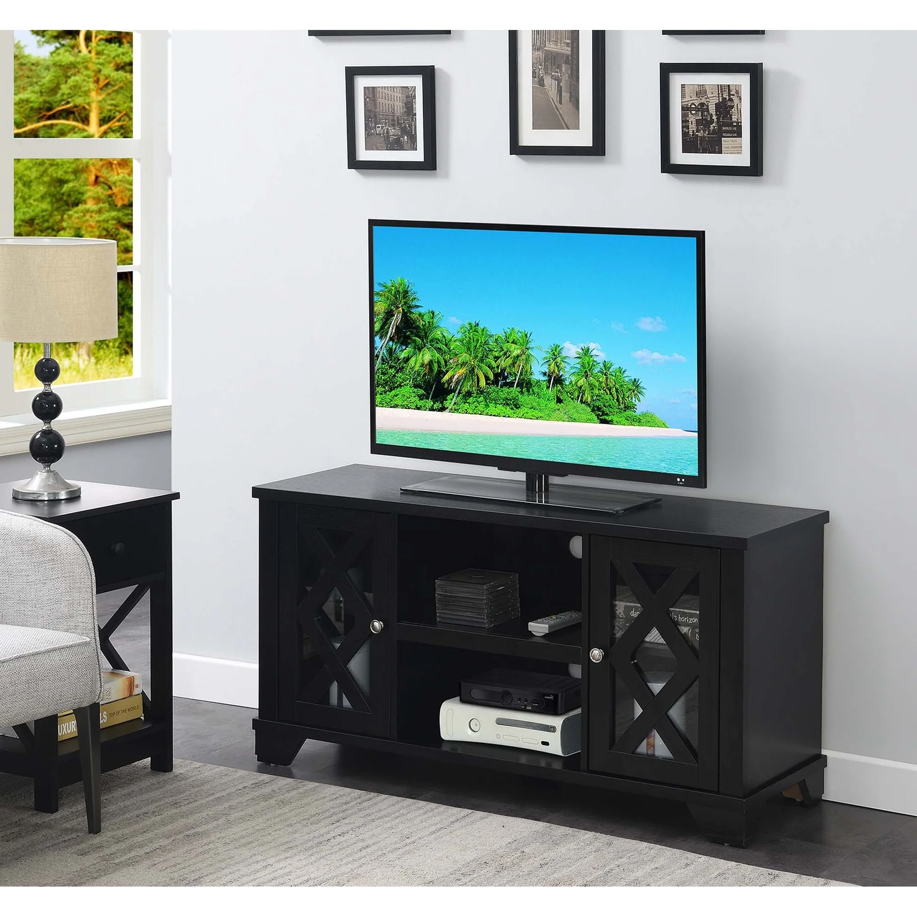 Convenience Concepts Gateway TV Stand with Storage Cabinets and Shelves for TVs up to 55 Inches