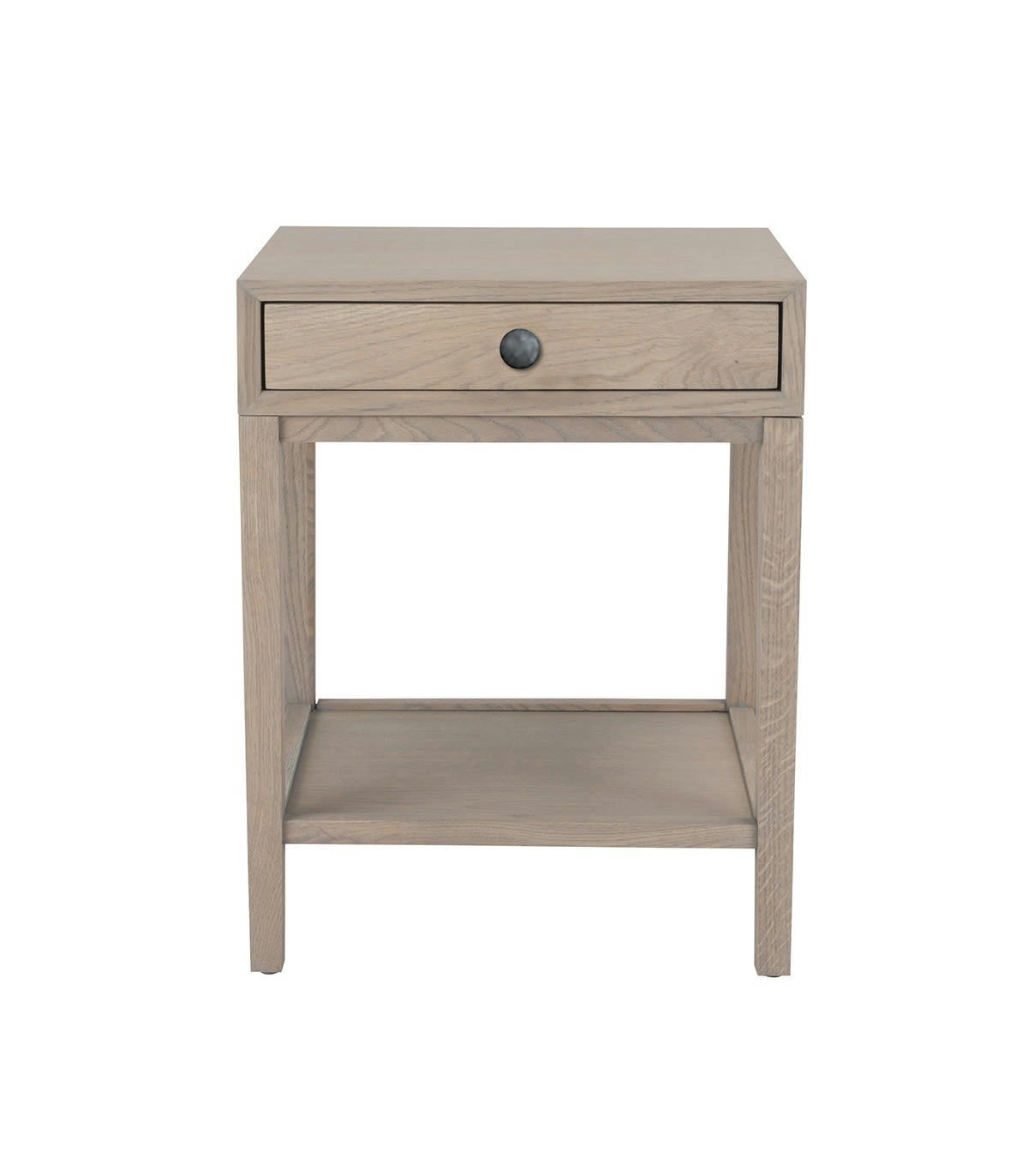 JOHN - Table de Chevet 1 Tiroir Décor chêne - L46 cm