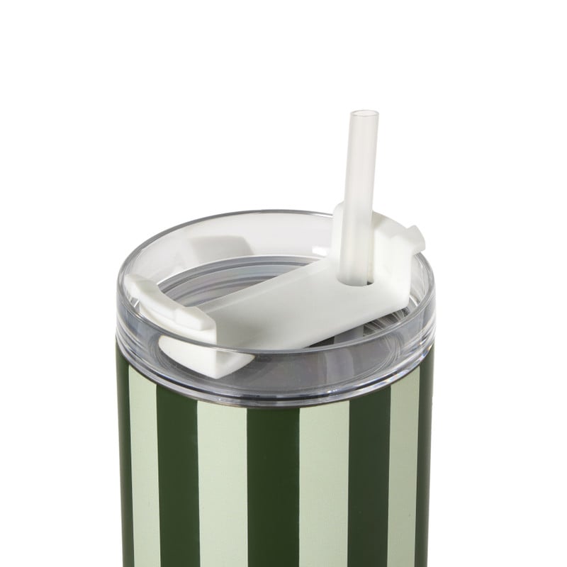 Drinkbeker streep - groen - 900 ml