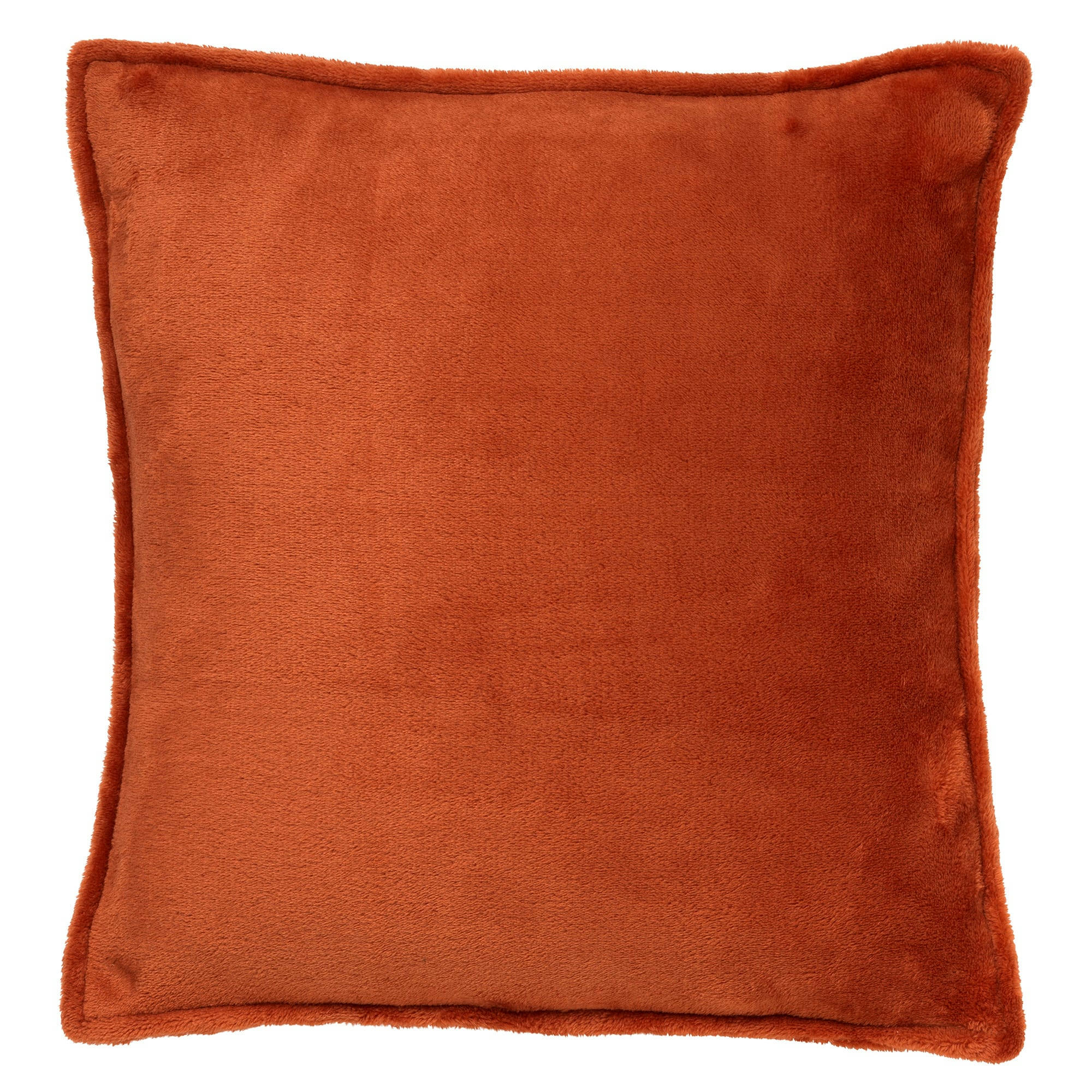 - Coussin - orange en velours 45x45 cm uni
