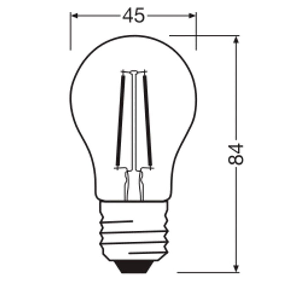 GLOBUSPÆRE OSRAM LED E27 250LM 1,8W KLAR