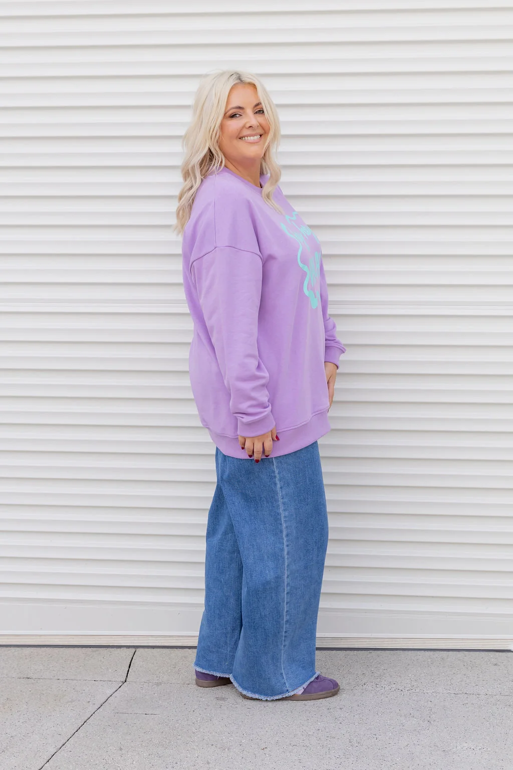 Evan Sweatshirt in Hey Hey Purple