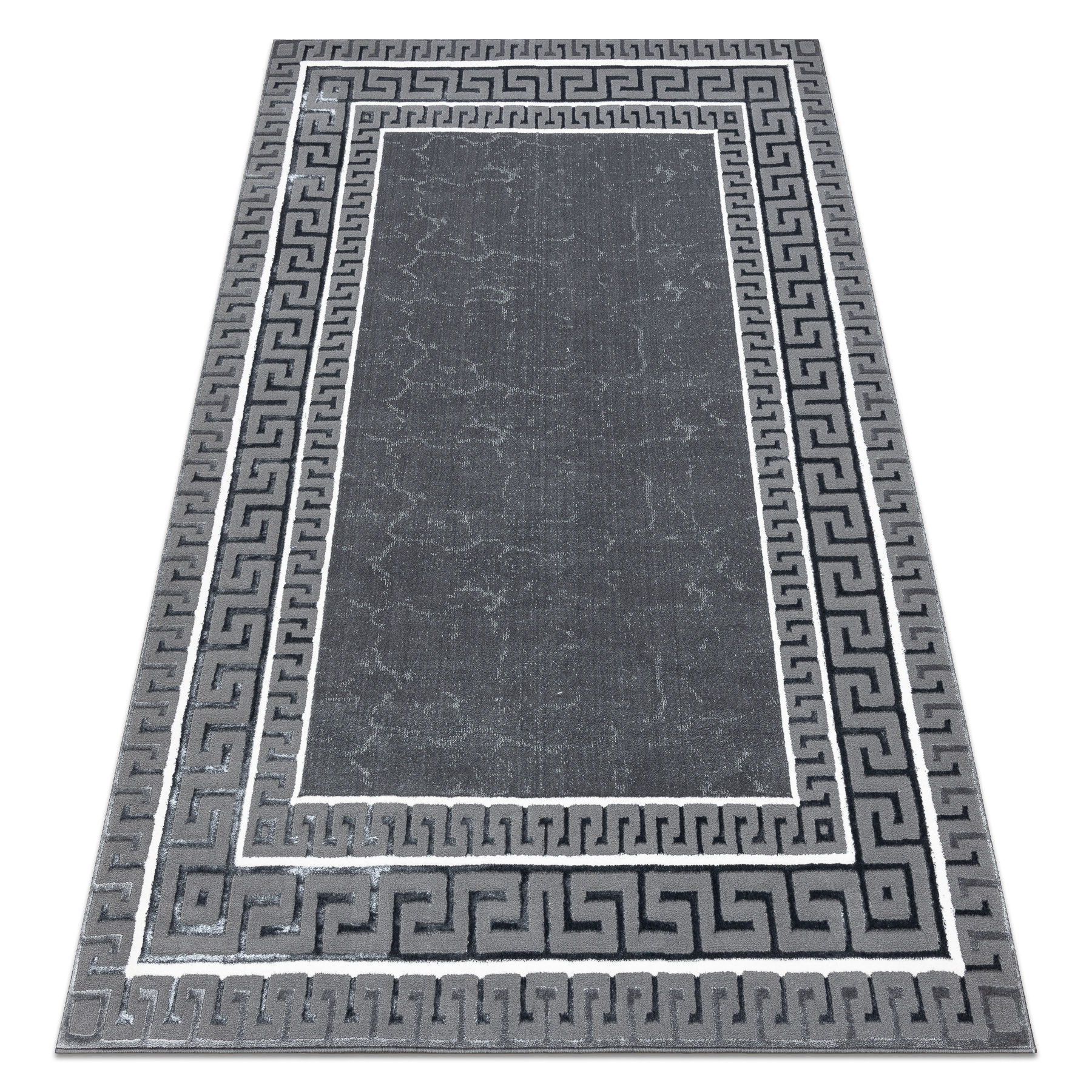 Dywan ALLURE 1960 Grecki klucz, ramka - Strukturalny, stylowy, 80x150 cm