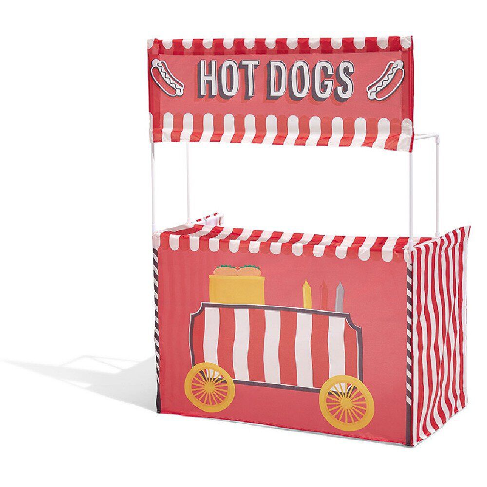 Kiosque hot dog pour enfant rouge et blanc