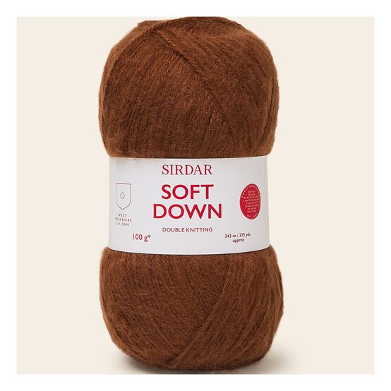 Sirdar Plush Brown Soft Down DK 100g