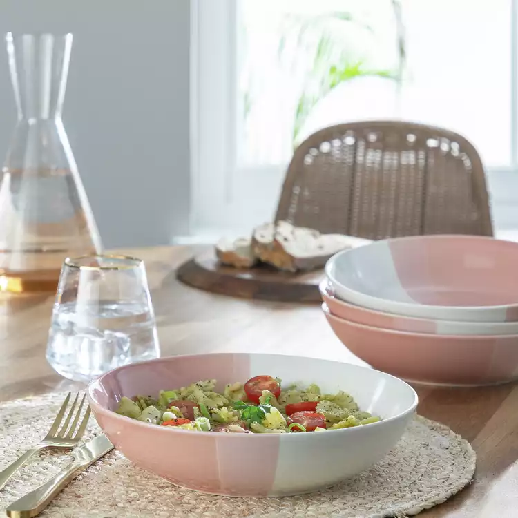 Habitat Dipped Stoneware Set of 4 Pasta Bowls