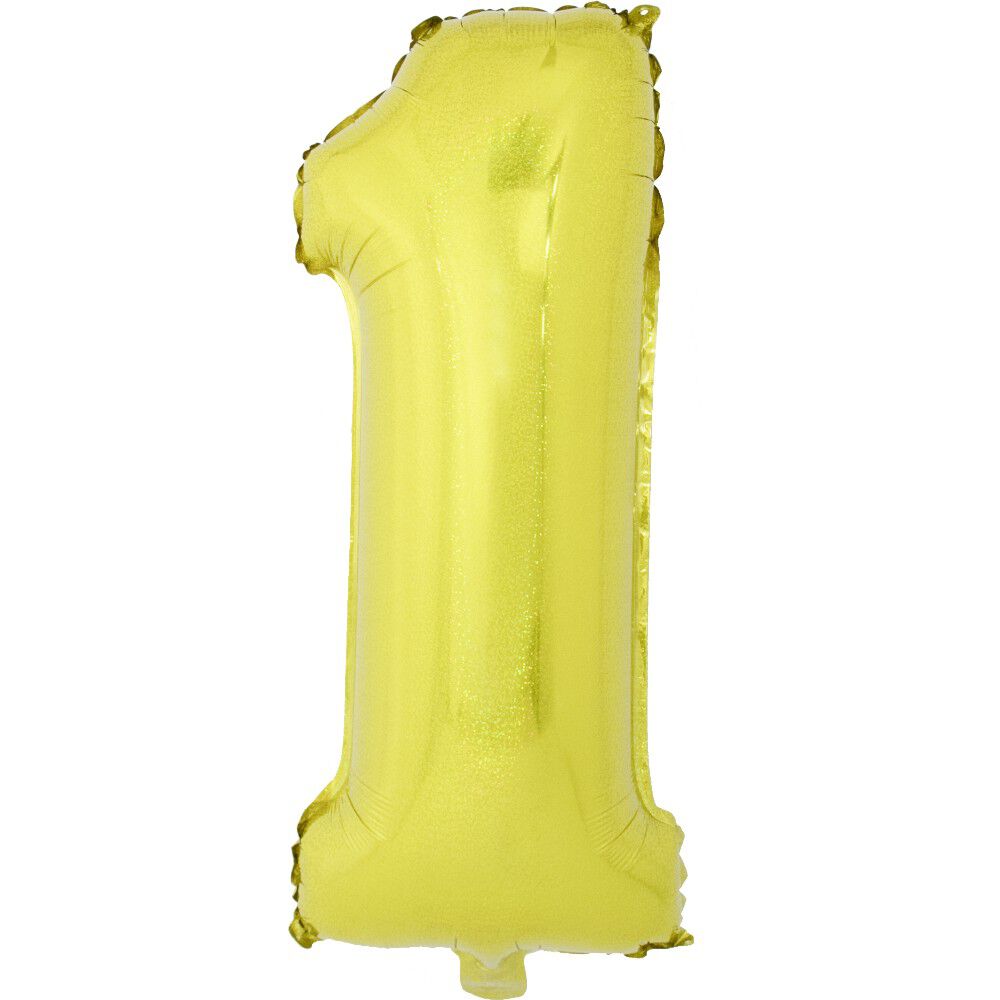 Ballon chiffre 1 aluminium