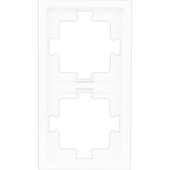 Rahmen 2-fach, Futura, Weiß, 1,2 cm