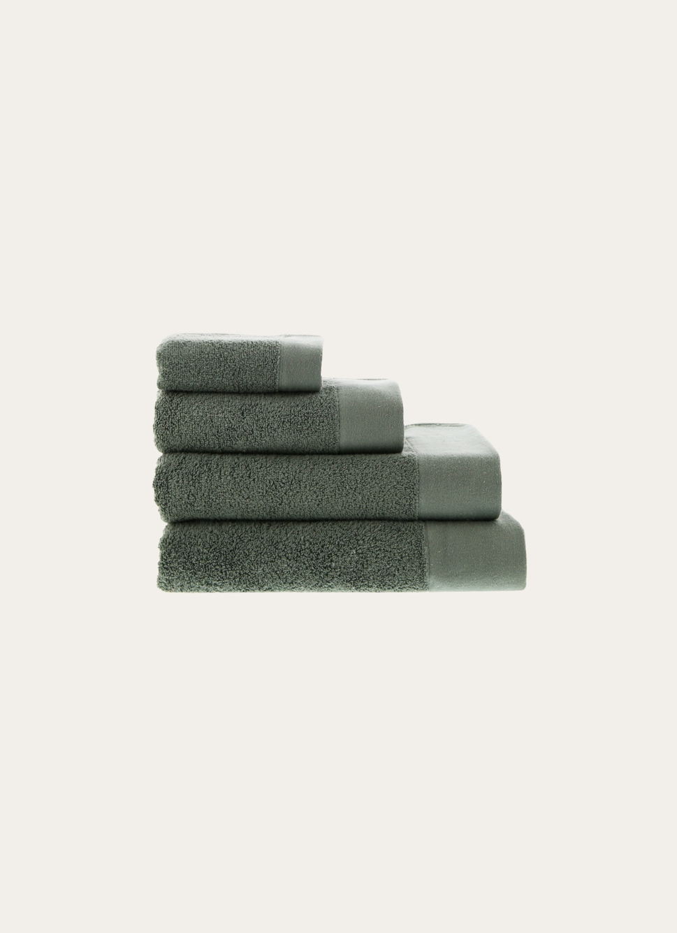 SERVIETTE DE TOILETTE COTON MOELLEUX ZÉRO TORSION VERT