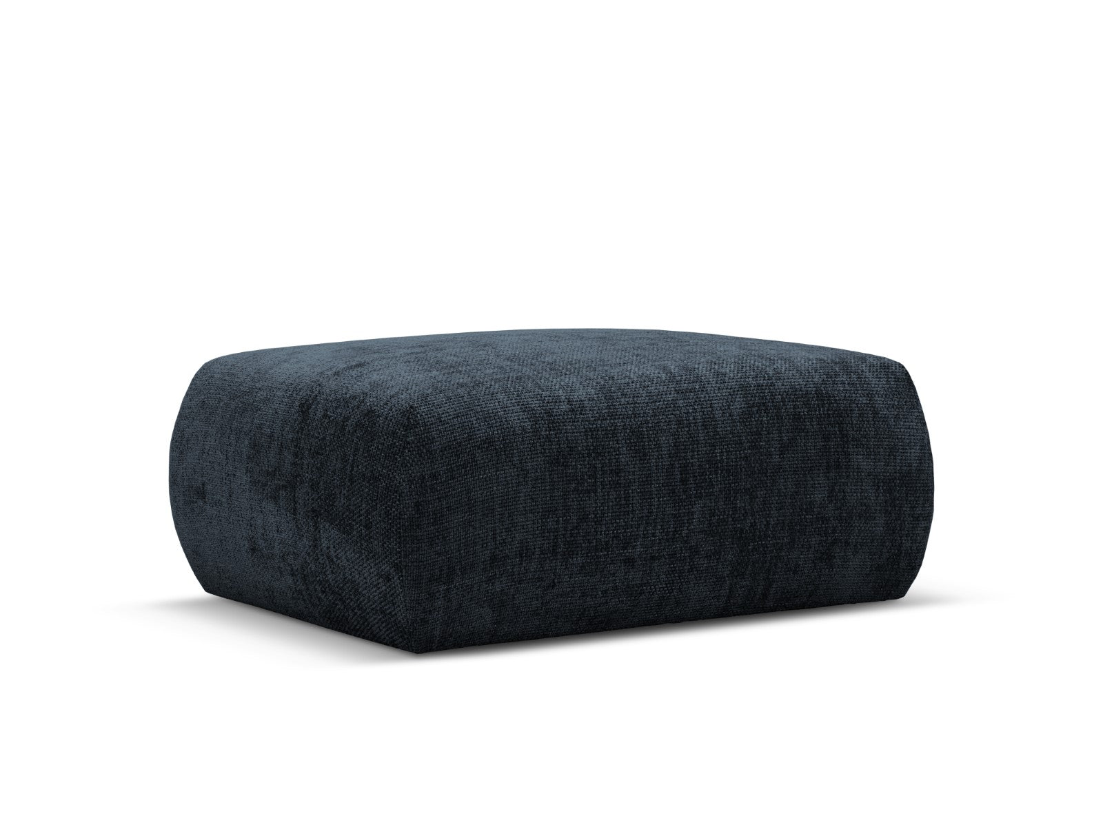 Cosmopolitan Design Poef Matera chenille, koningsblauw - 68x86x40cm