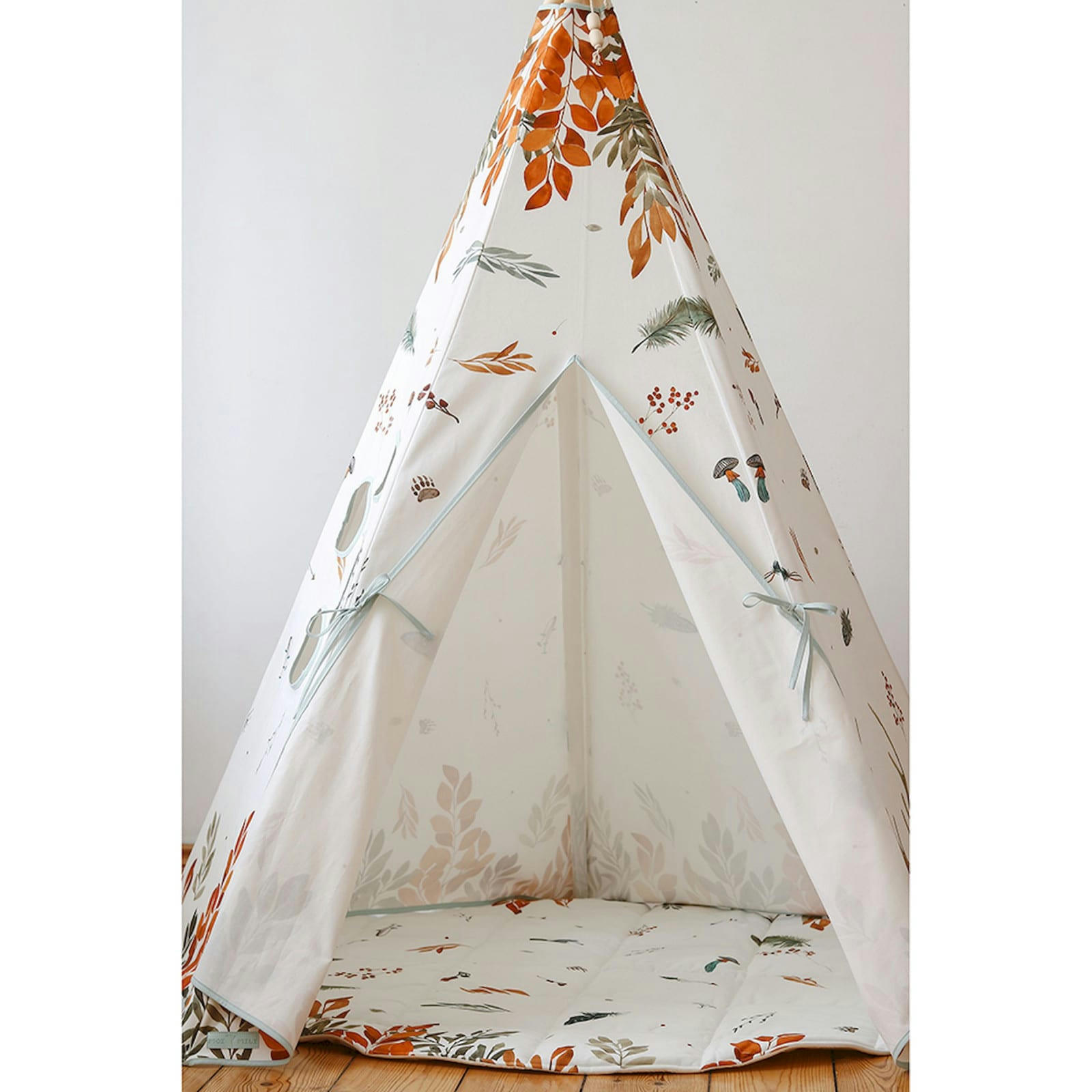 FOREST FRIENDS - Tapis enfant Coton Blanc