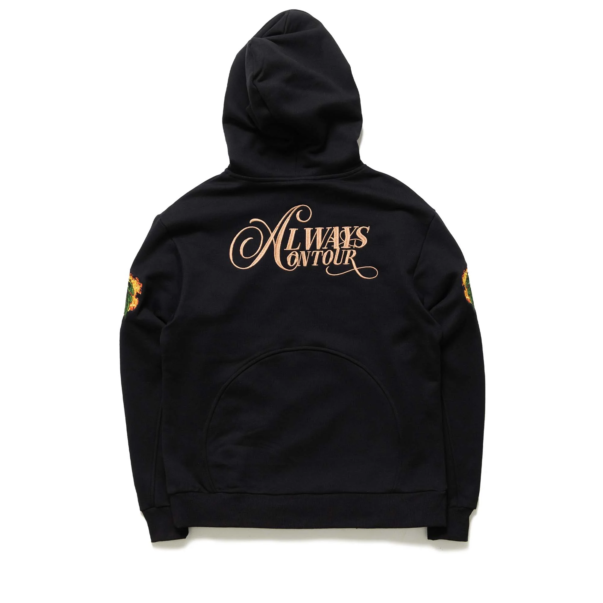Always On Tour Palm Tree Hoodie - Black