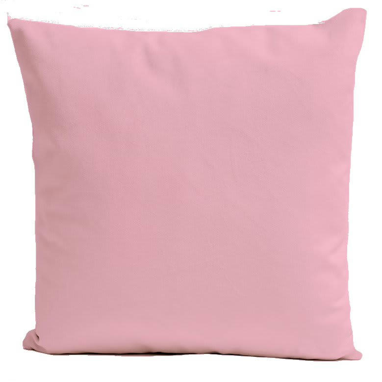- Coussin uni velours rose barbie 40x40cm