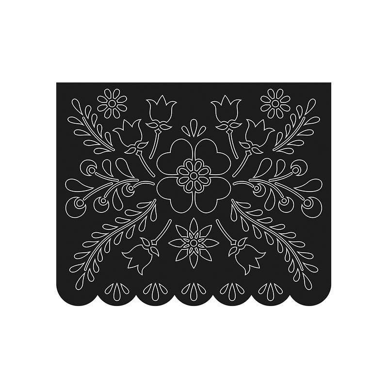 VIVA LA VIDA - Matrice de découpe fanion fleurs