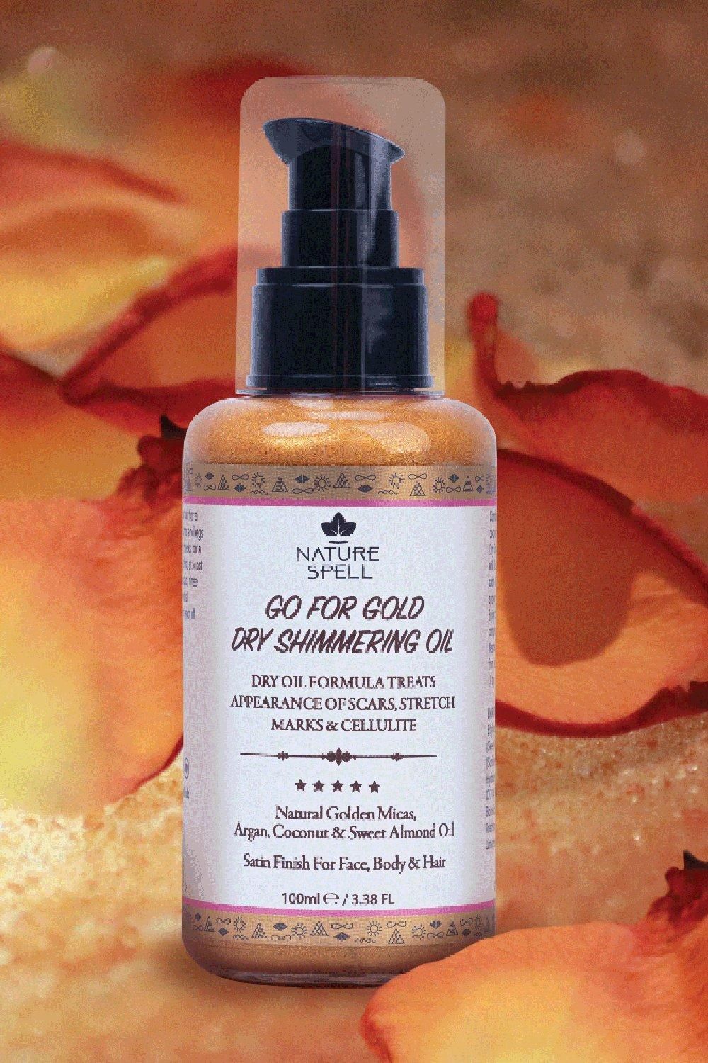 Nature Spell Golden Dry Shimmering Body Oil 100ml