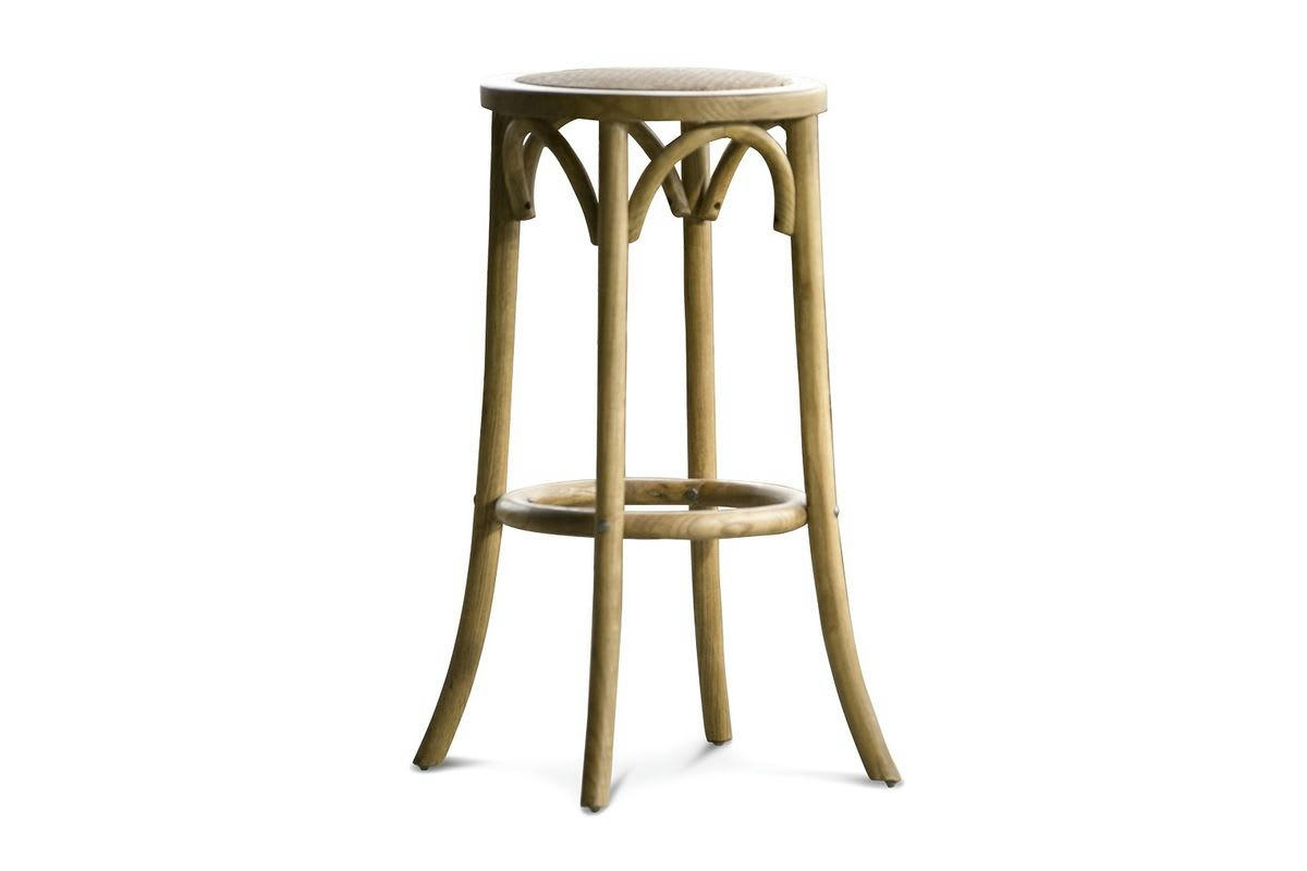 PAMPELUNE - Tabouret de bar en bois beige