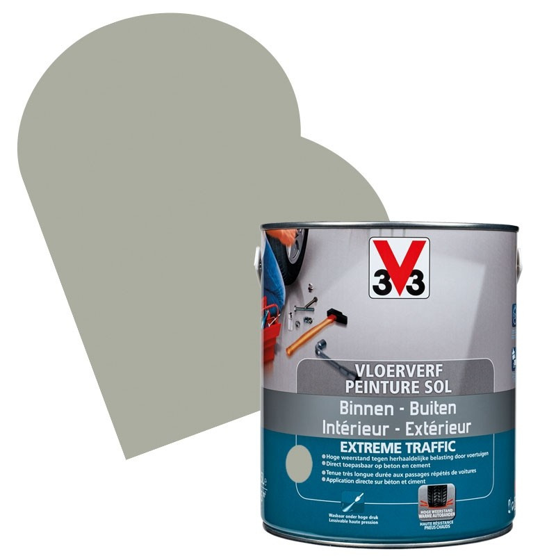 Peinture Sol Extreme Traffic carbonate satinée 2,5 L V33