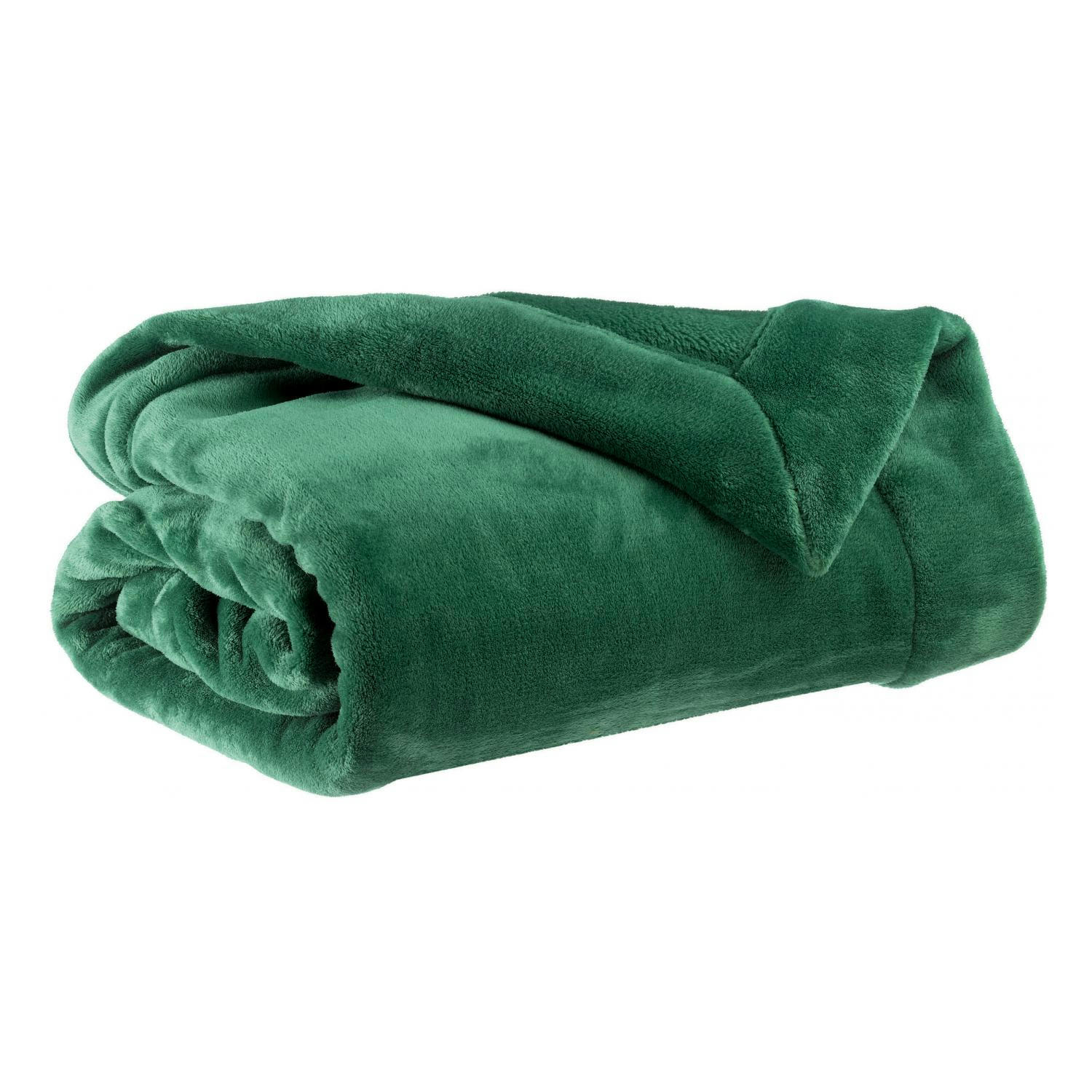 TENDER - Plaid  en polyester epicea 150 x 200