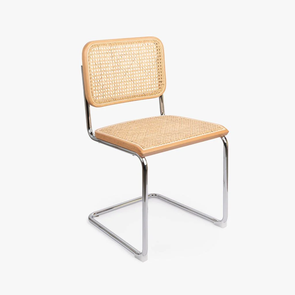 Cadeira Rattan Natural com Metal JAVA