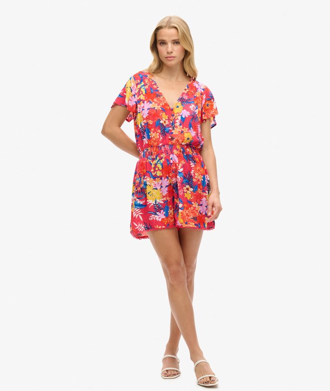 Short Sleeve Beach Playsuit