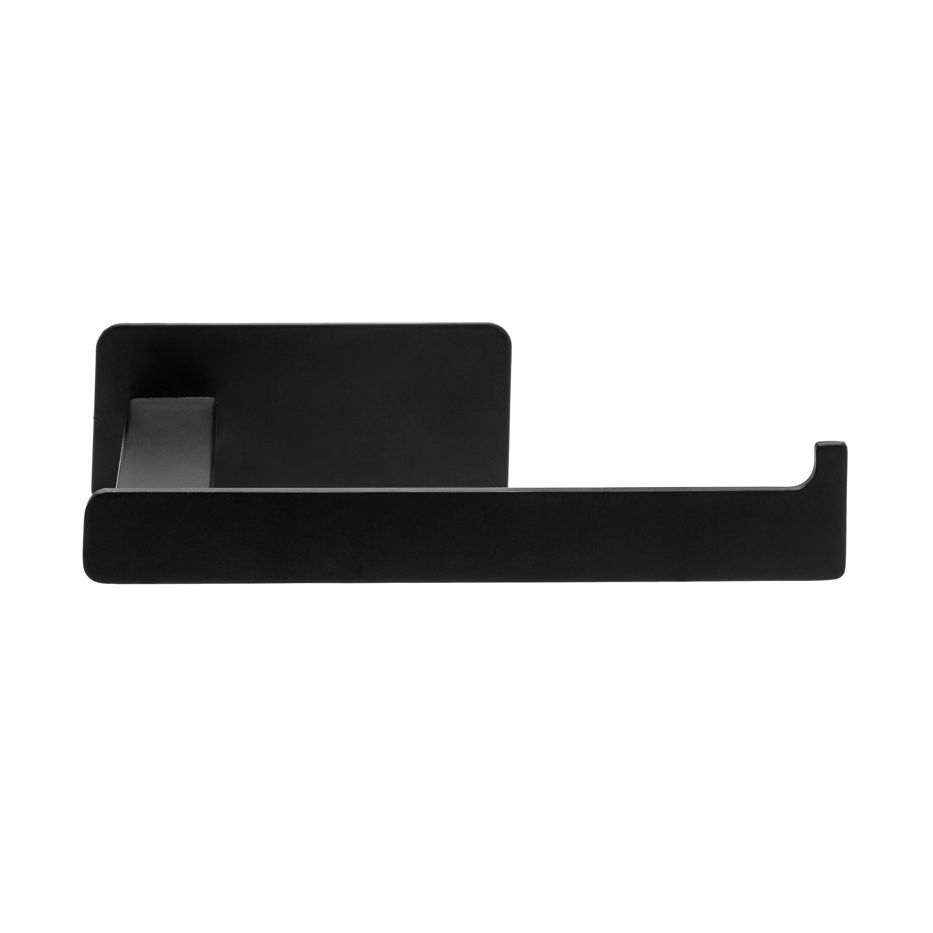 XIVADA WC rolhouder Nova - Zelfklevend - RVS - Plakstrip - Zwart