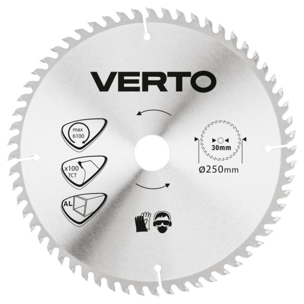 Tarcza do pilarki 250x30 mm aluminium VERTO 61H108