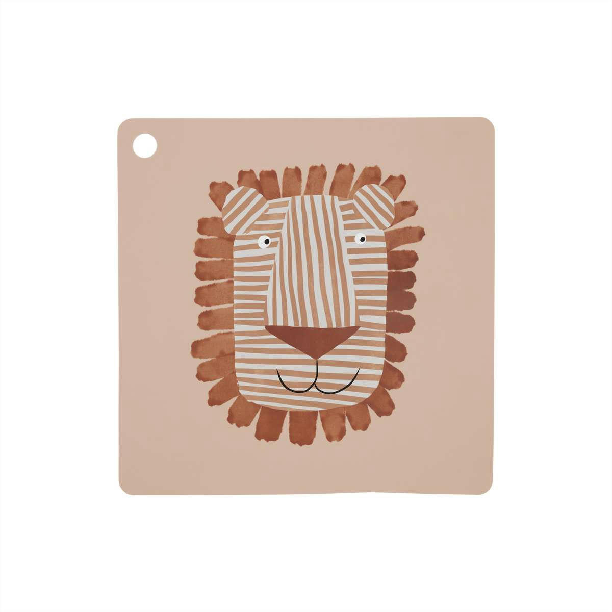 LOBO - Set de table marron en silicone H0,15x38x38cm