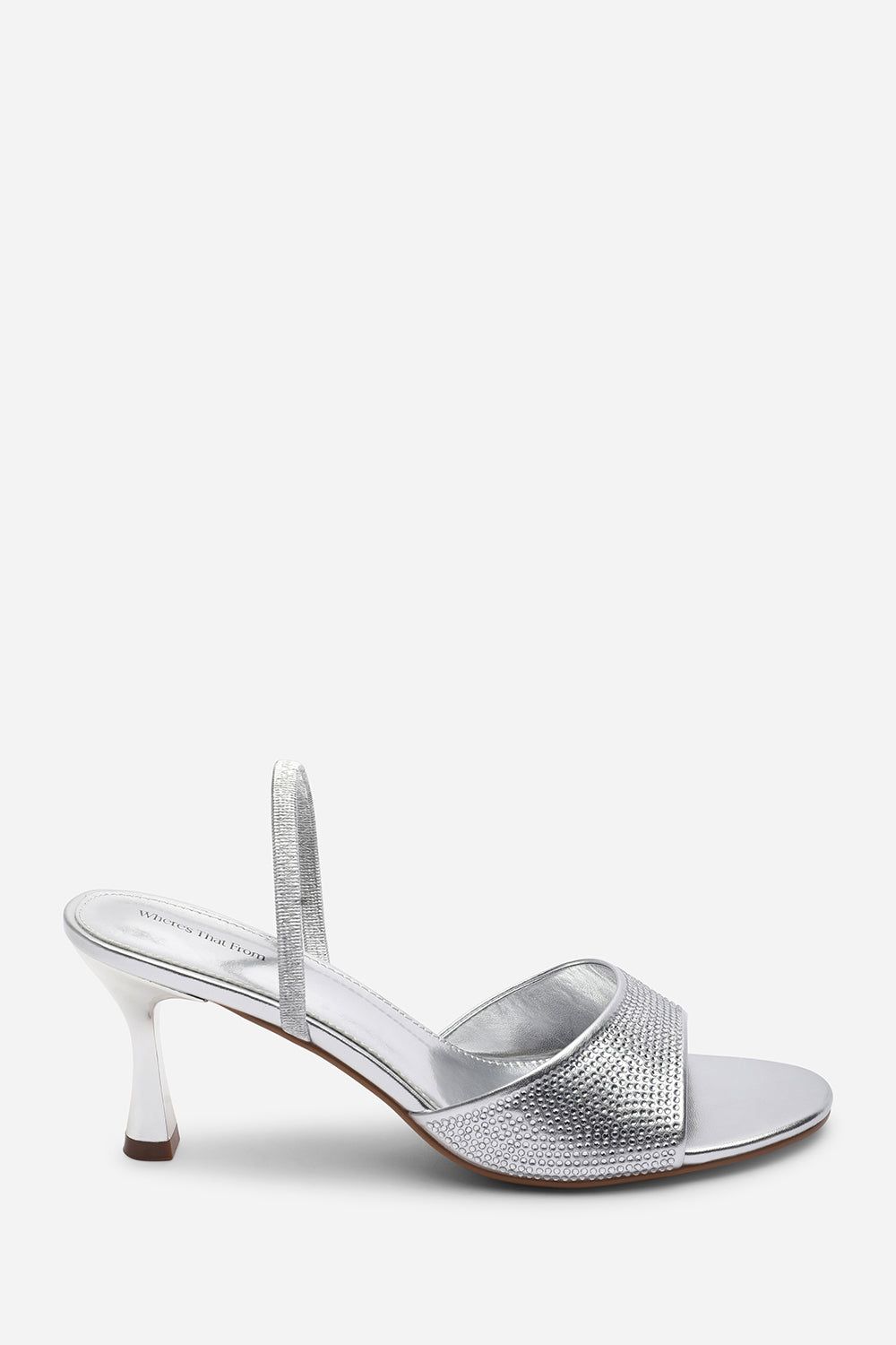 Where's That From Harmony Open Toe Mid Heel Sandal with Sling back