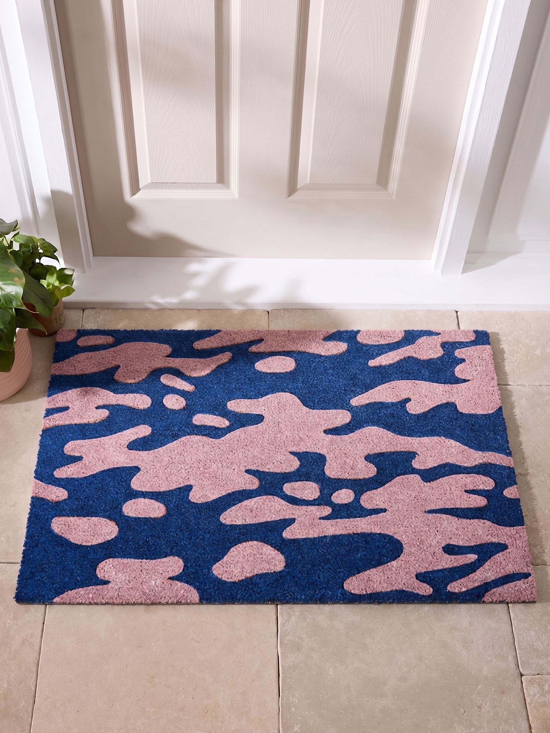 Ripple Doormat in Blue