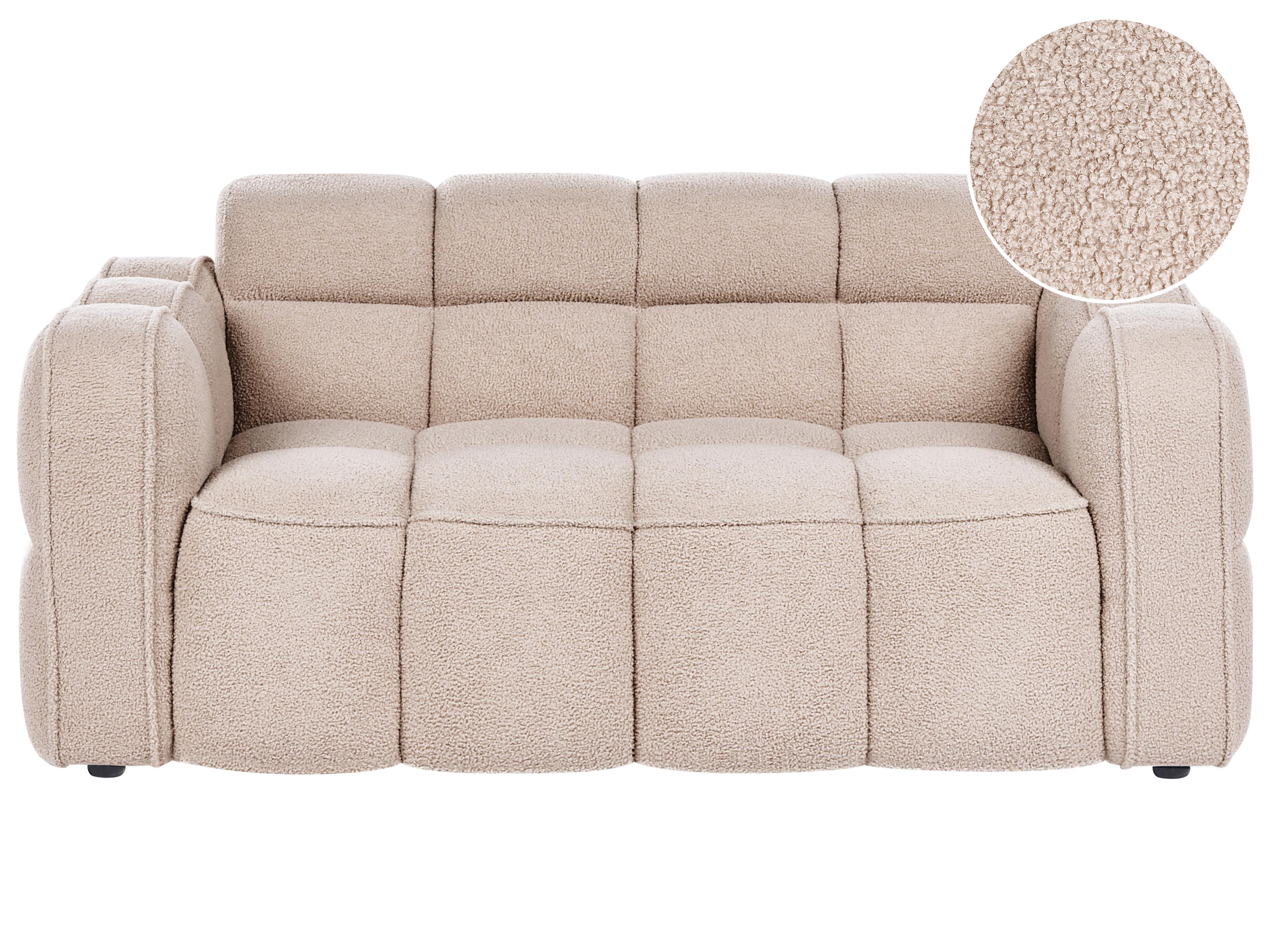 Sofa 2 Seater UTANA Boucle Beige