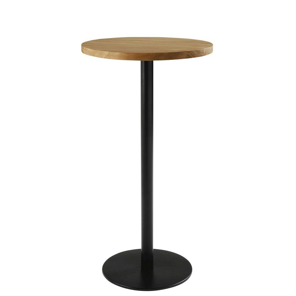 Element Business - Pied de table haute en métal noir H100