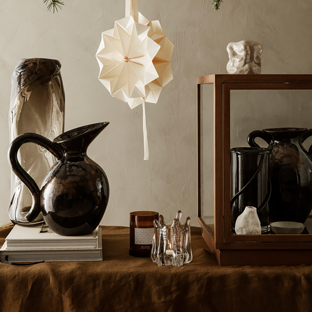 Ferm Living Miru Glass Montre Vitrinekast - Donkerbruin