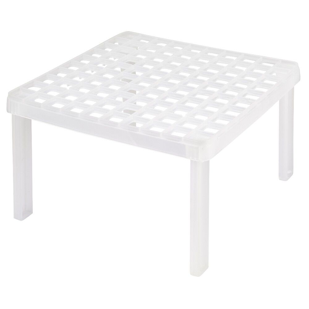 étagère carrée cuisine blanc 25x25xH14cm