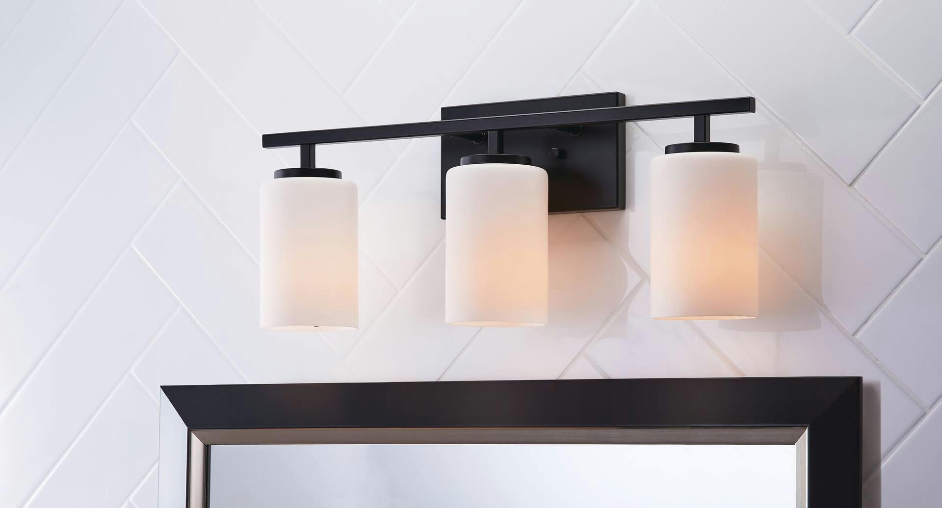CANVAS Northfield 3-Light Vanity Light, Matte Black