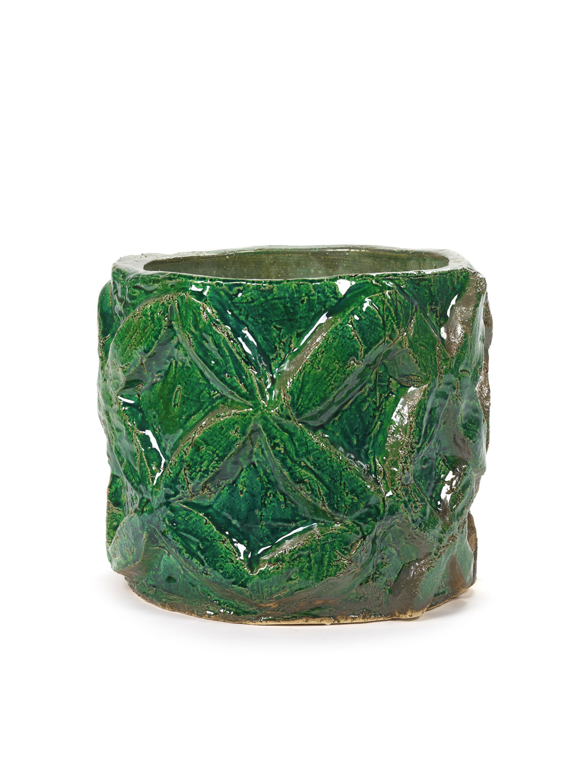 Serax Bloempot-Sierpot Look At Me Bella Silva Groen D 33 cm H 28 cm