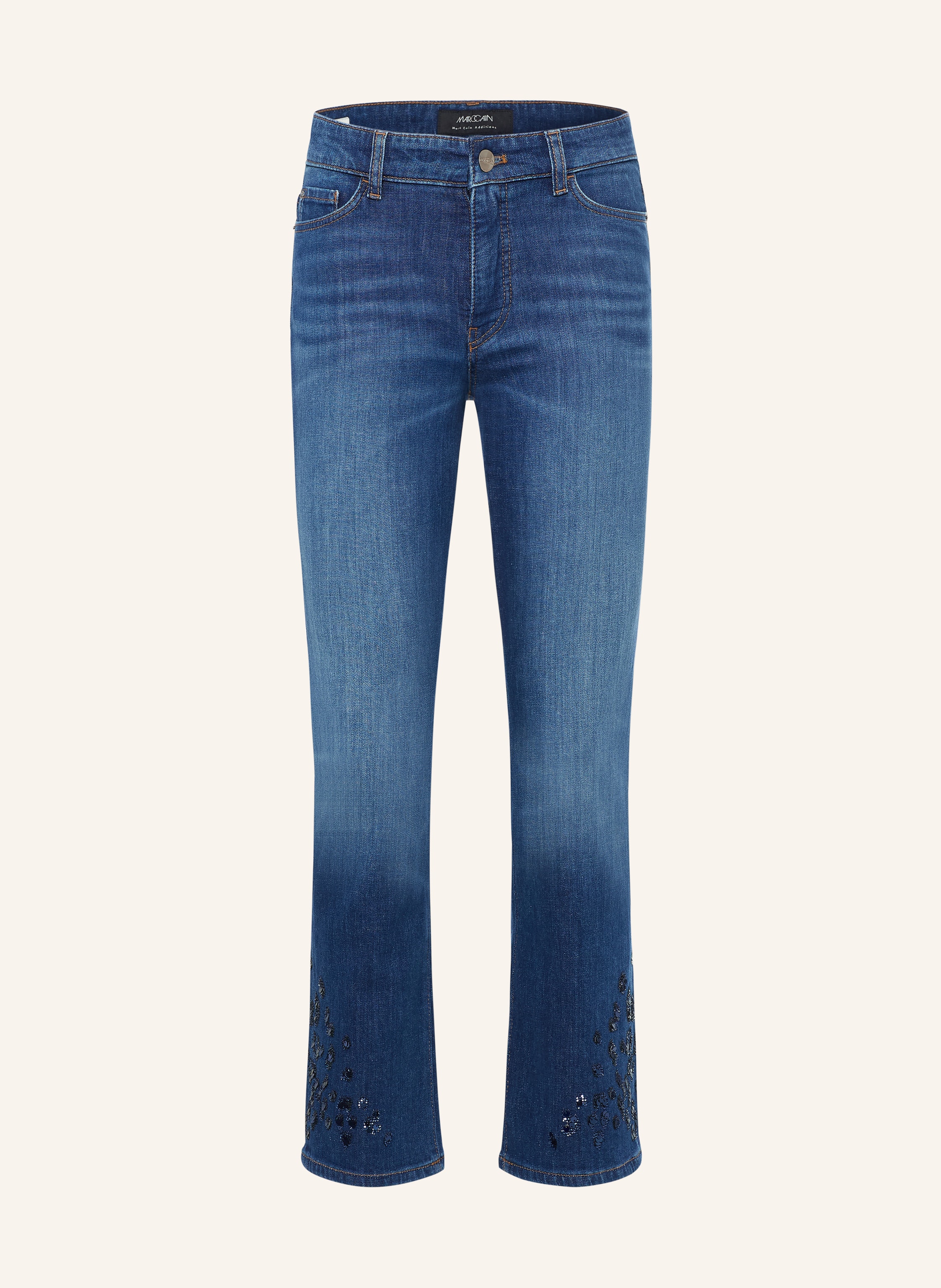 MARC CAIN Cropped Jeans FORLI mit Schmucksteinen
