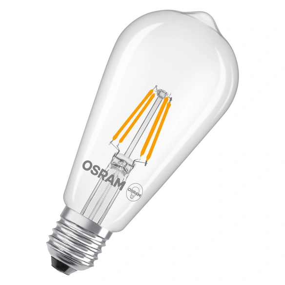 LED-Leuchtmittel, E27, LxBxH: 143x64x64 mm, warmweiß, klar