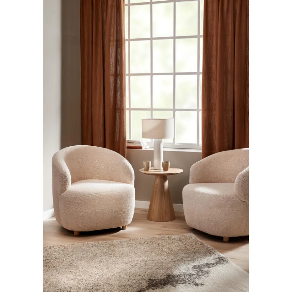 Kwantum Salontafels | Bijzettafels | Bijzettafel Cone  45cm Naturel